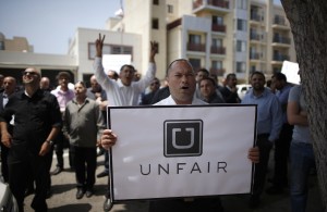 Uber-drivers-protest